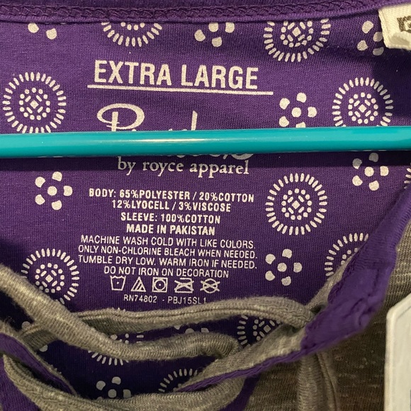 Louisiana State University Long sleeved lace up tee - Picture 5 of 5